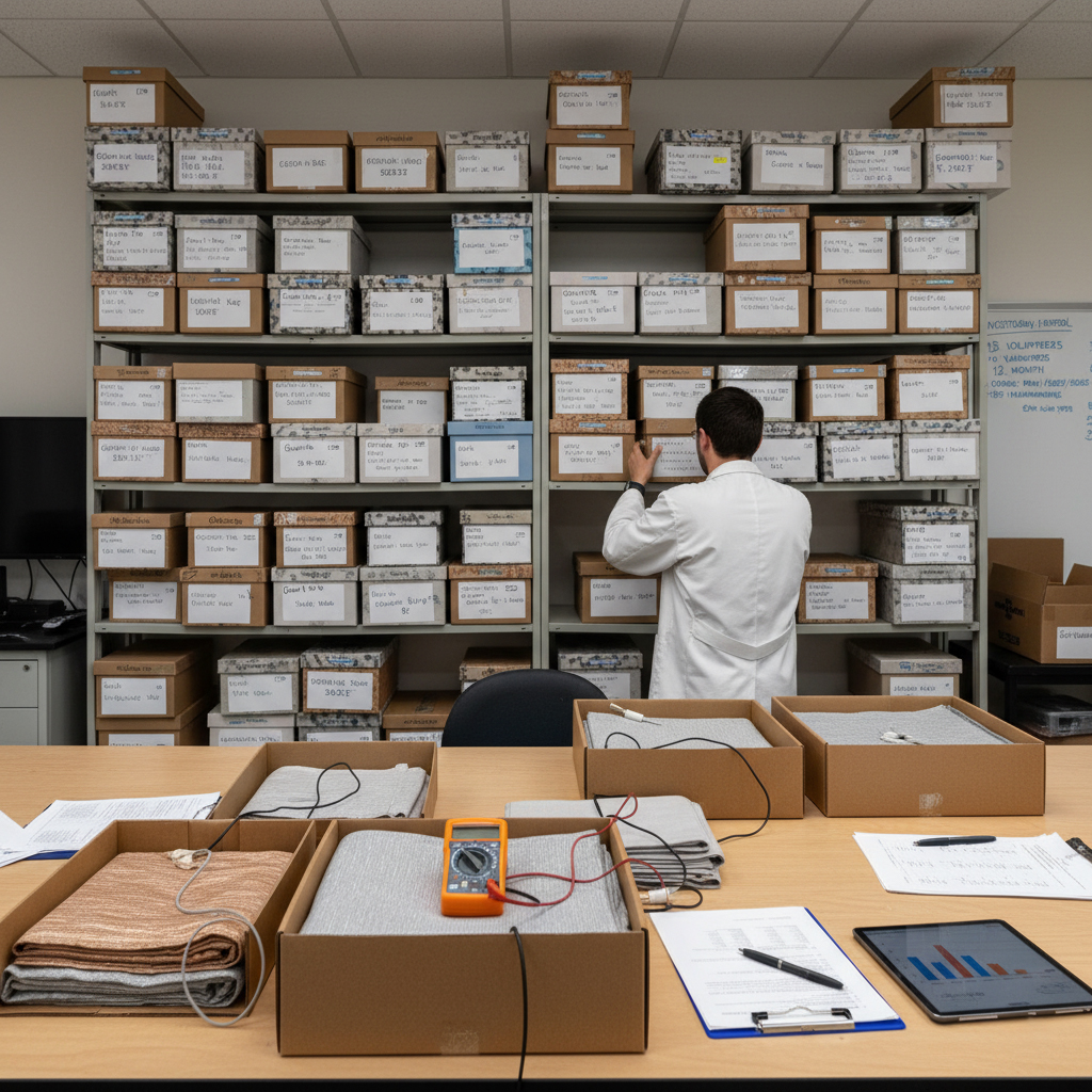 Boxes of different grounding sheets